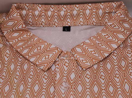 Burnt Orange Golf Polo